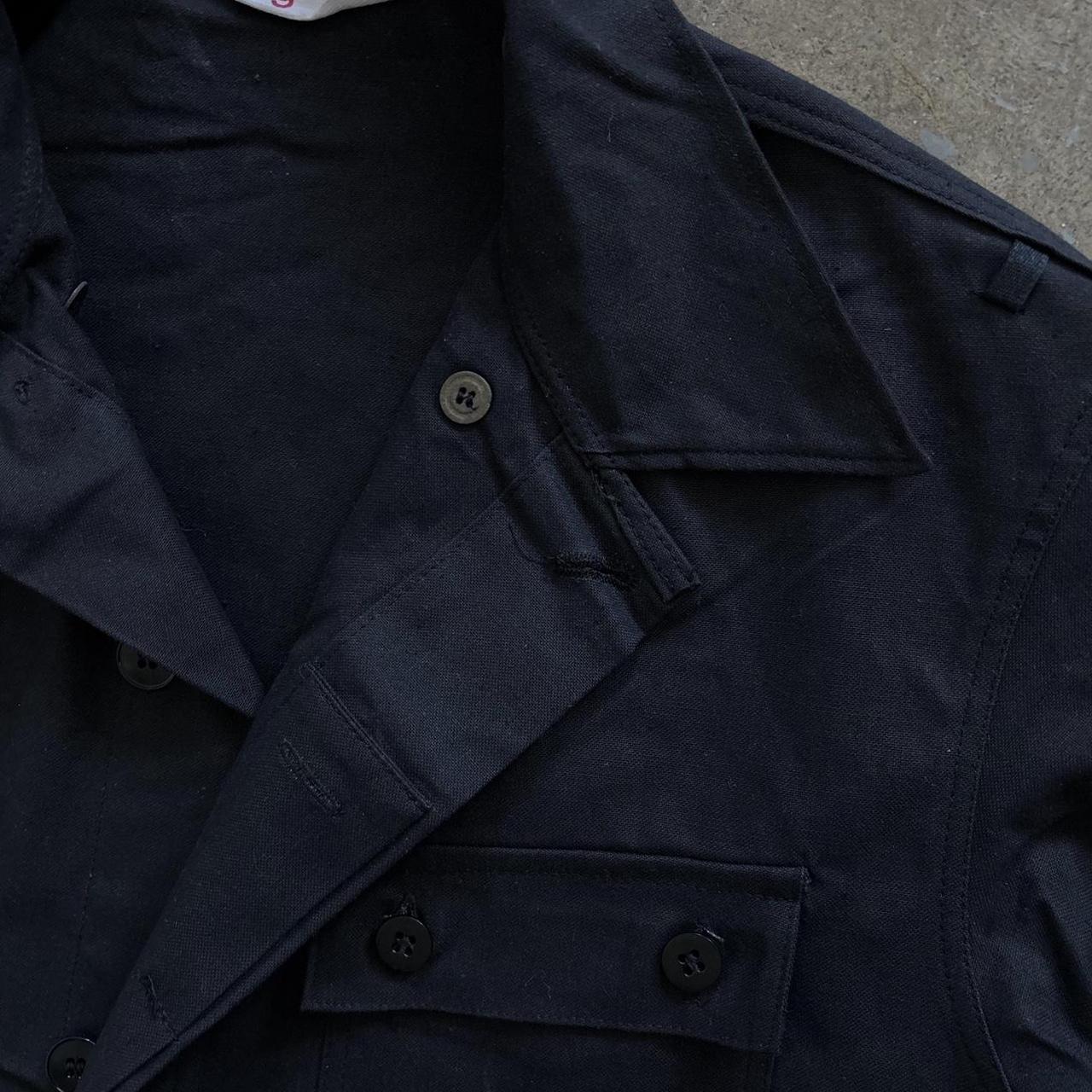 1970S GERMAN BLACK OVER-DYE MOLESKINE WORK JACKET