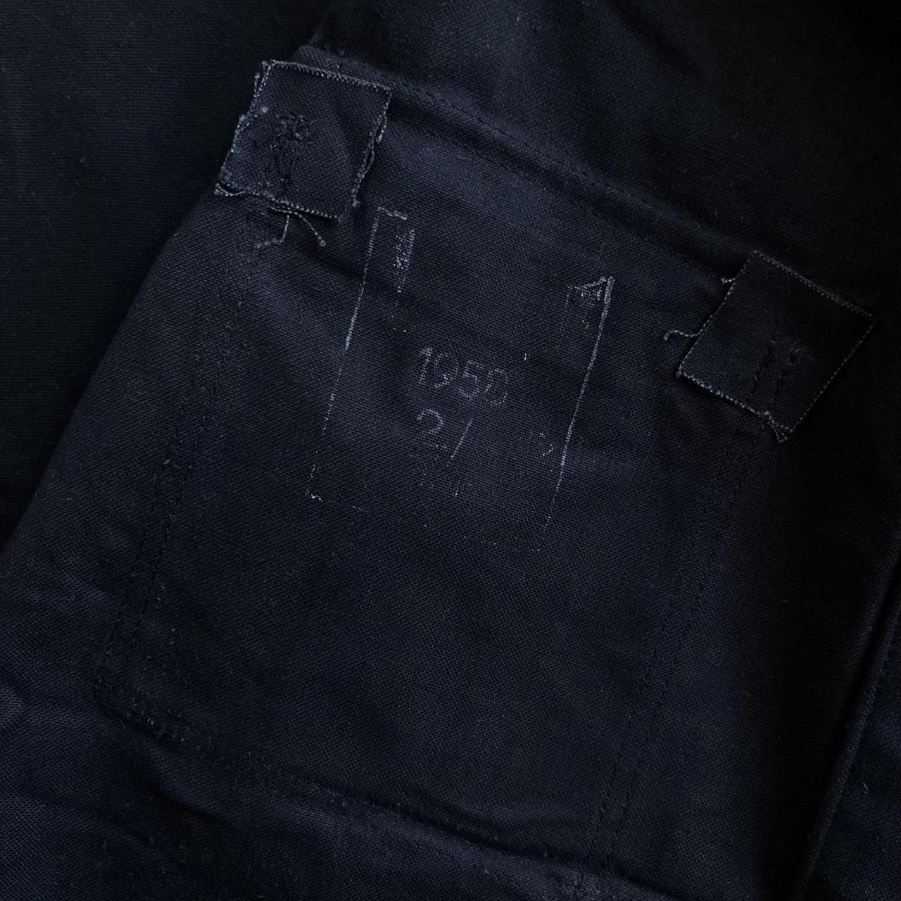 1970S GERMAN BLACK OVER-DYE MOLESKINE WORK JACKET