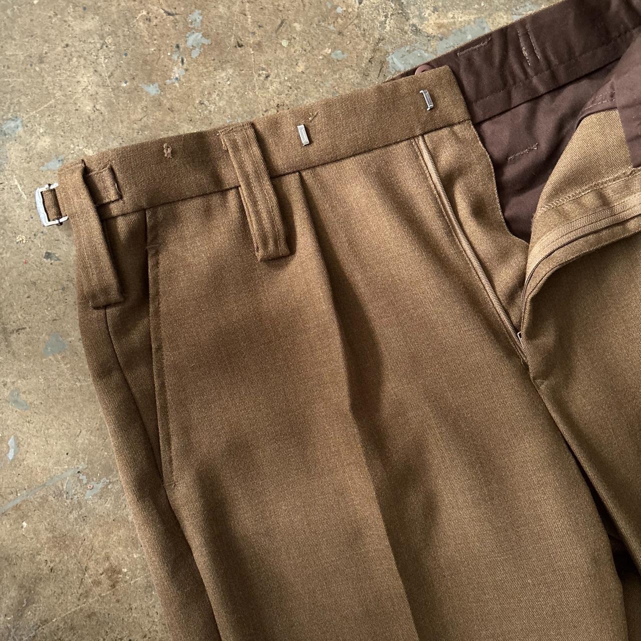 BRITISH ROYAL AIR FORCE BROWN TAILORED TROUSERS