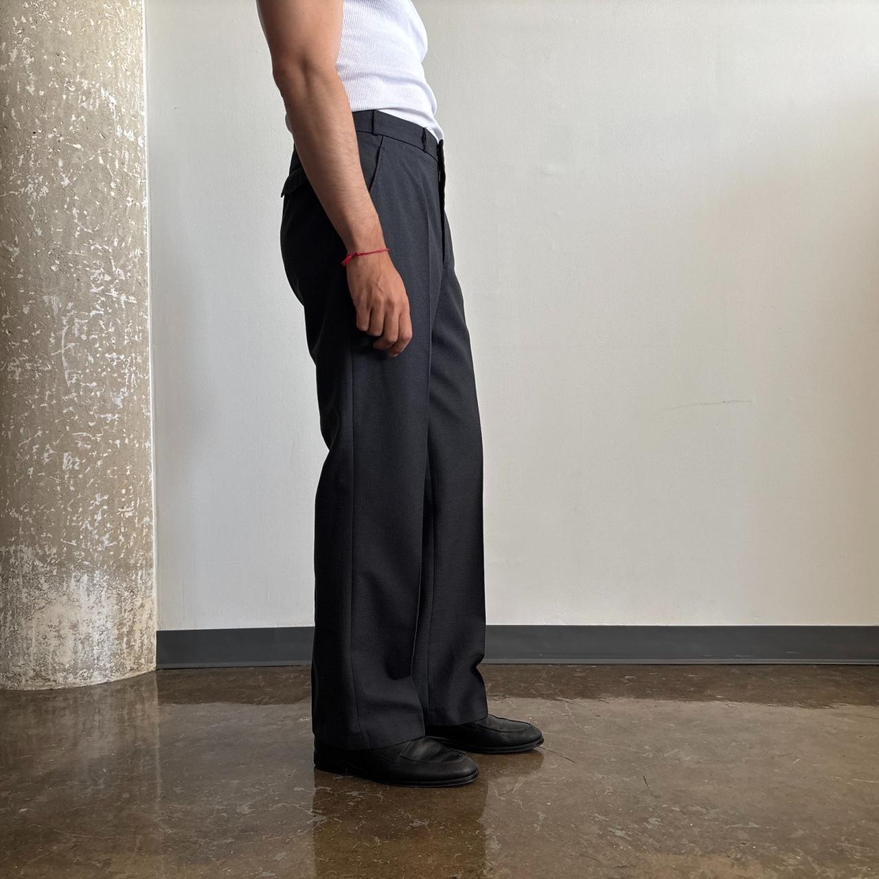 GRAPHITE WIDE LEG TAILORED TROUSERS