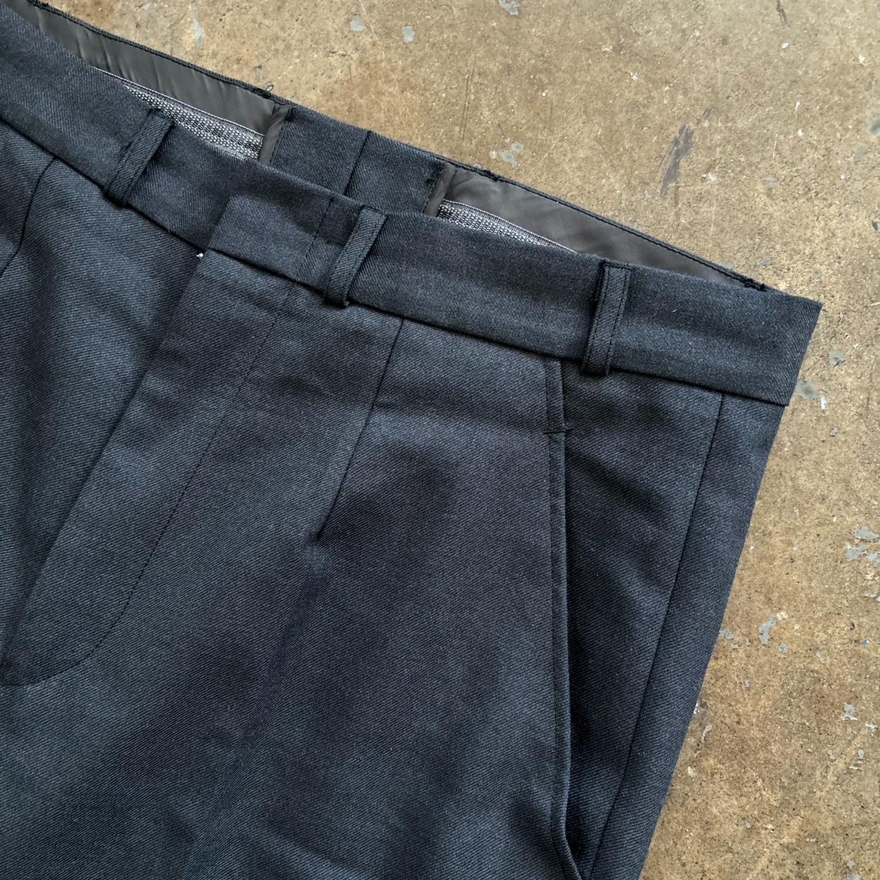 GRAPHITE WIDE LEG TAILORED TROUSERS